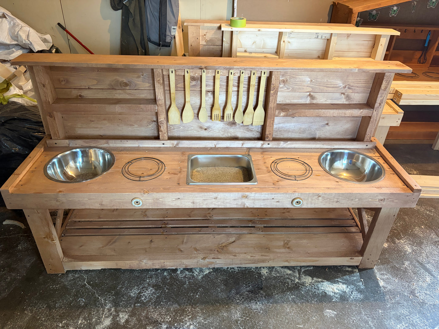 6ft Mud Kitchen with sand